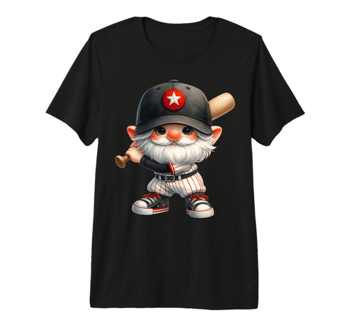 Baseball Dad Gnome Baseball Bat Grandpa T-Shirt - Novelty Apparel Unisex - T-Shirt, Sweatshirt, Hoodie