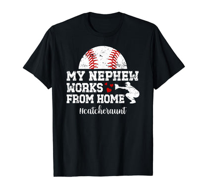 Baseball Catcher Aunt Funny Aunt T-Shirt - Aesthetic Graphic Unisex - T-Shirt, Sweatshirt, Hoodie