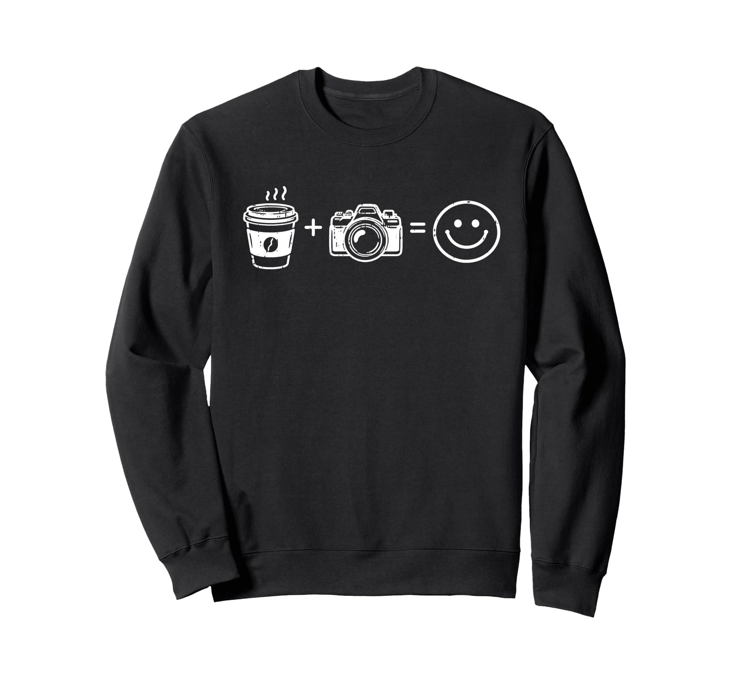 Funny Photographer Coffee Camera Sweatshirt - Streetwear Style Unisex - T-Shirt, Sweatshirt, Hoodie