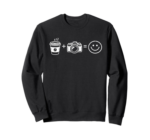 Funny Photographer Coffee Camera Sweatshirt - Streetwear Style Unisex - T-Shirt, Sweatshirt, Hoodie