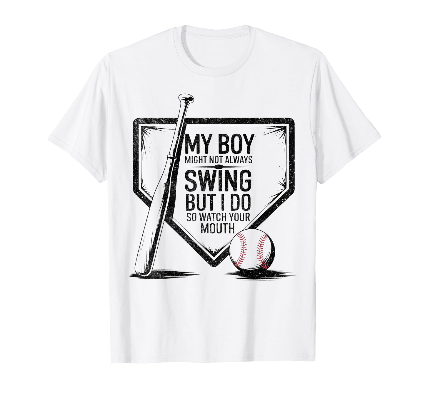 My Might Not Always Swing Baseball T-Shirt - Aesthetic Graphic for Adults - T-Shirt, Sweatshirt, Hoodie