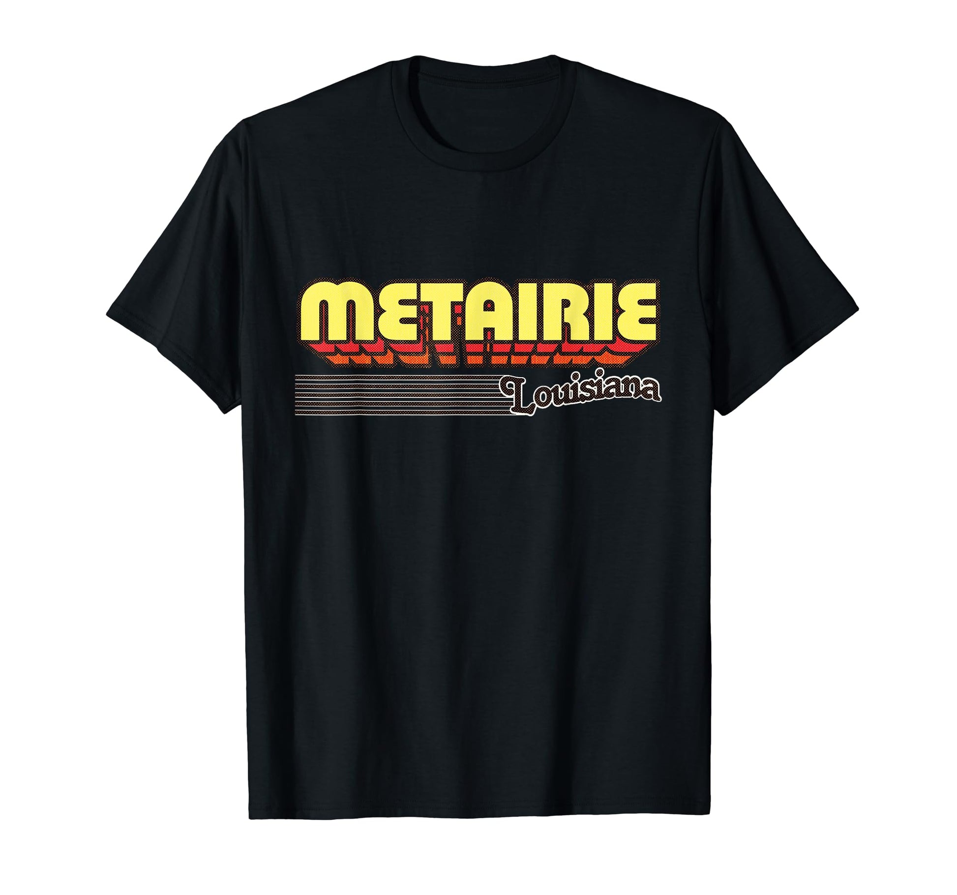 Metairie Louisiana Stripes T-Shirt - Minimalist Print Men Women - T-Shirt, Sweatshirt, Hoodie