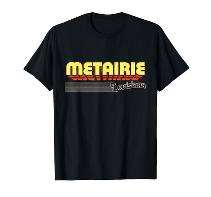 Metairie Louisiana Stripes T-Shirt - Minimalist Print Men Women - T-Shirt, Sweatshirt, Hoodie