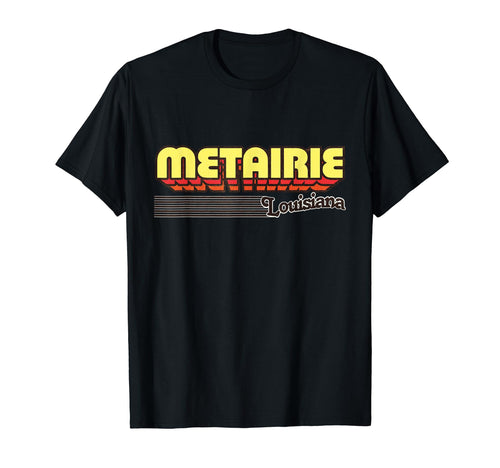 Metairie Louisiana Stripes T-Shirt - Minimalist Print Men Women - T-Shirt, Sweatshirt, Hoodie