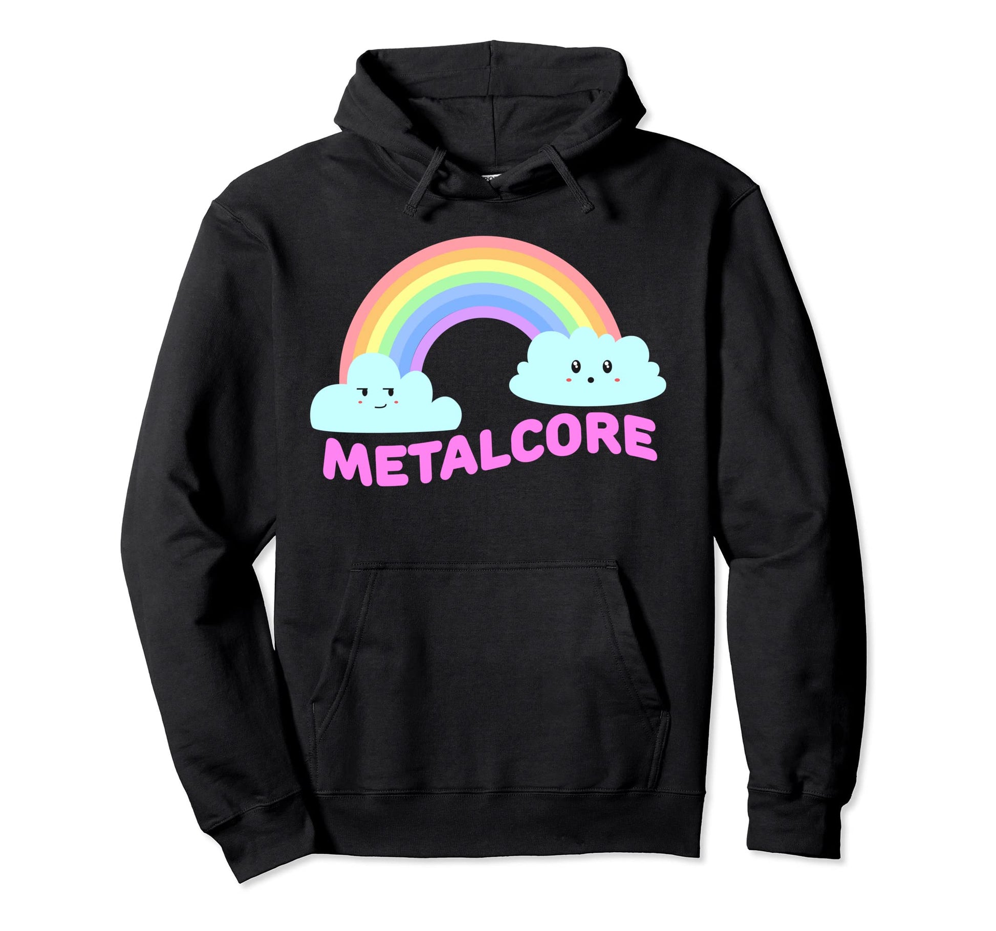 Metalcore Shirts Sarcastic Rainbow Hoodie - Trendy Graphic for Adults - T-Shirt, Sweatshirt, Hoodie