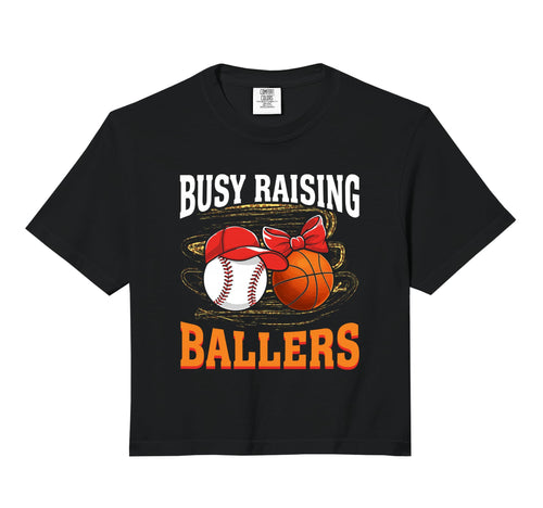 Busy Raising Ballers Baseball Sweatshirt - Trendy Graphic Unisex - T-Shirt, Sweatshirt, Hoodie