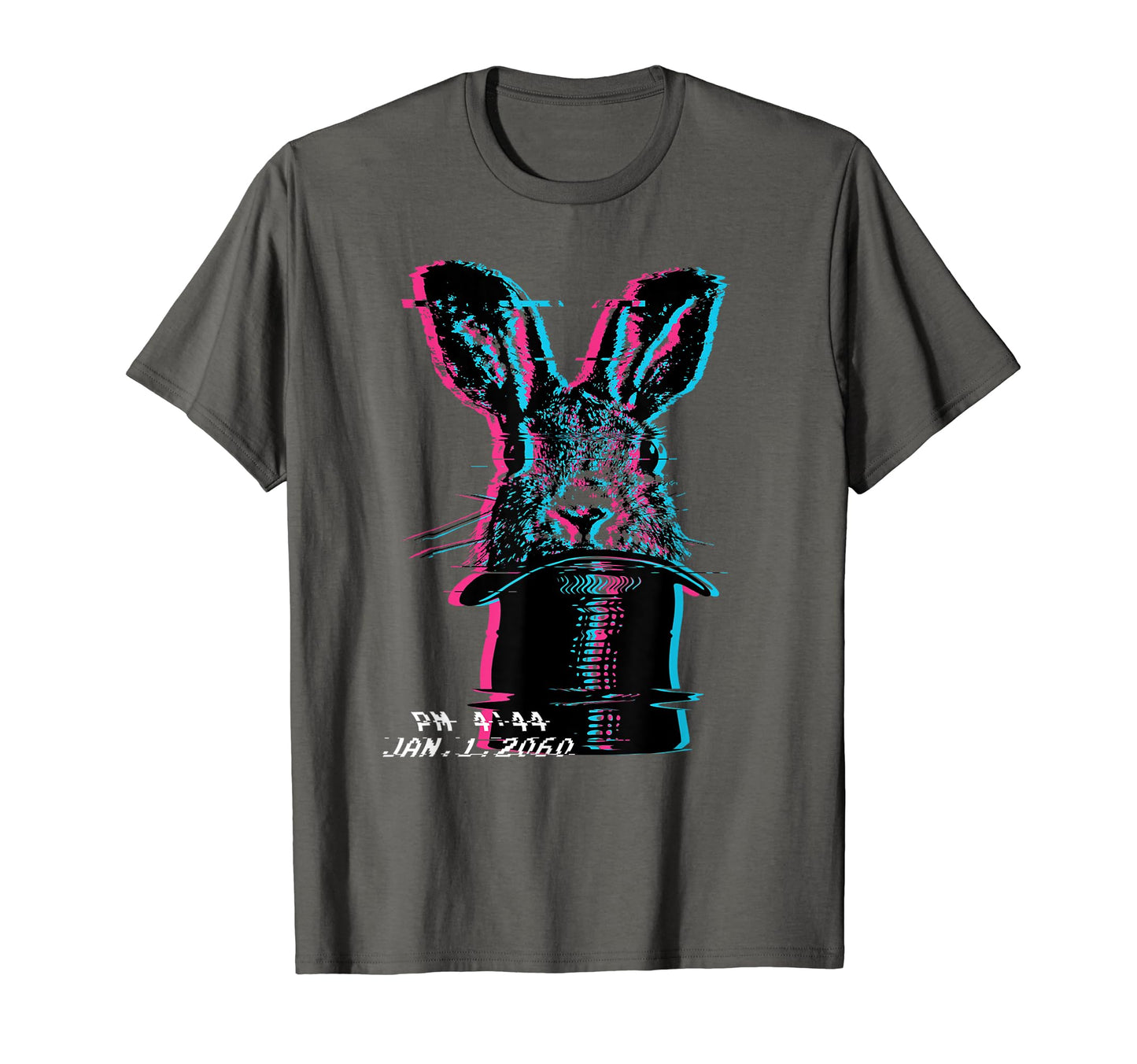Glitch Art Rabbit Hat Magic Trick T-Shirt - Streetwear Style for Adults - T-Shirt, Sweatshirt, Hoodie