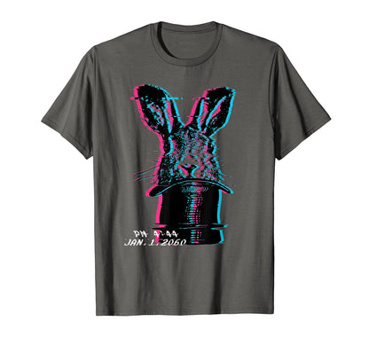 Glitch Art Rabbit Hat Magic Trick T-Shirt - Streetwear Style for Adults - T-Shirt, Sweatshirt, Hoodie