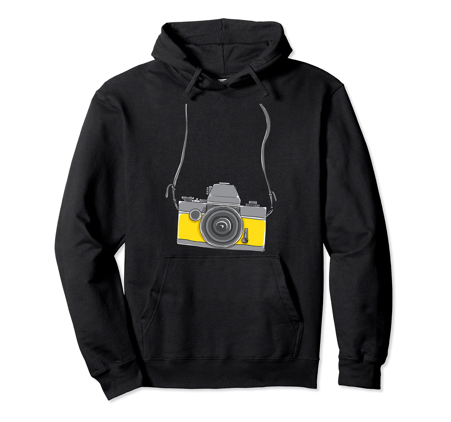 Fake Tourist Camera Holiday Vacation Hoodie - Streetwear Style for Adults - T-Shirt, Sweatshirt, Hoodie