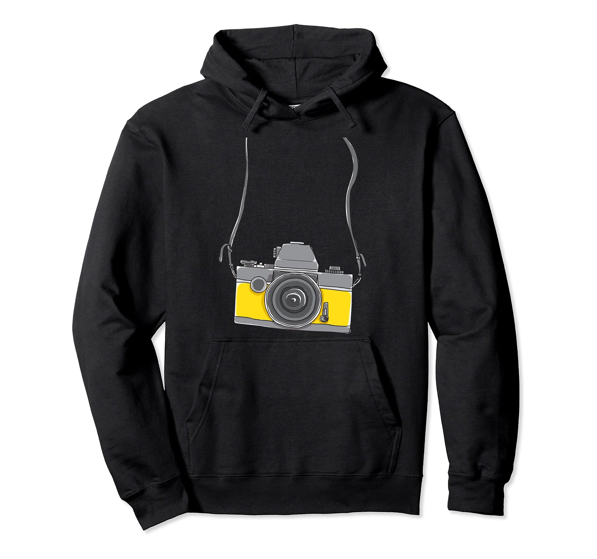 Fake Tourist Camera Holiday Vacation Hoodie - Streetwear Style for Adults - T-Shirt, Sweatshirt, Hoodie
