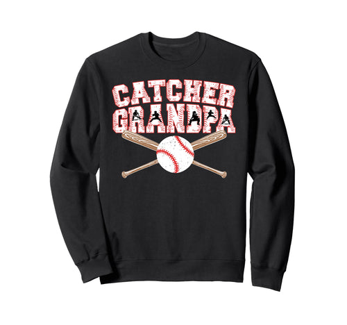 Baseball Catcher Grandpa Sweatshirt - Fun Novelty Design for Adults - T-Shirt, Sweatshirt, Hoodie