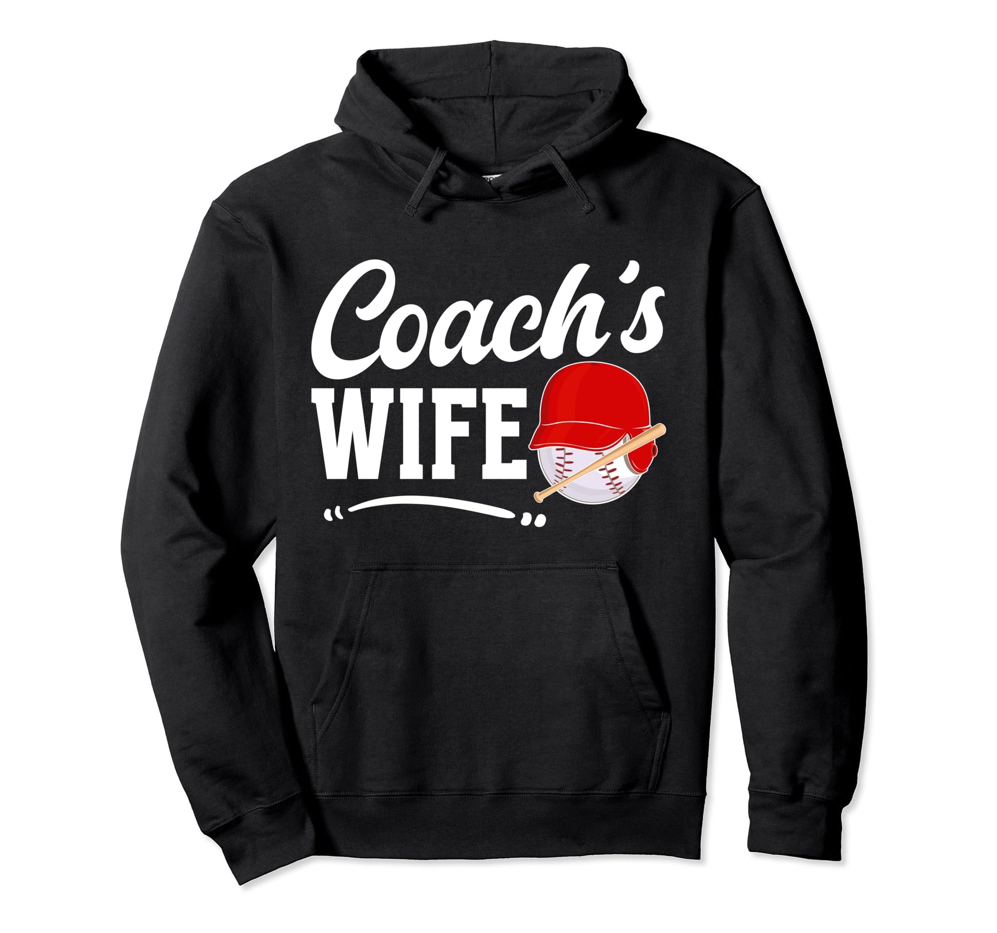 Baseball Coachs Wife Baseball Coach Hoodie - Casual Everyday Wear Unisex - T-Shirt, Sweatshirt, Hoodie