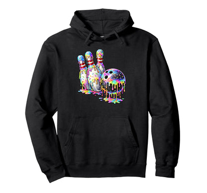 Funny Game Bowling Drip Ice Cream Hoodie - Streetwear Style Unisex - T-Shirt, Sweatshirt, Hoodie