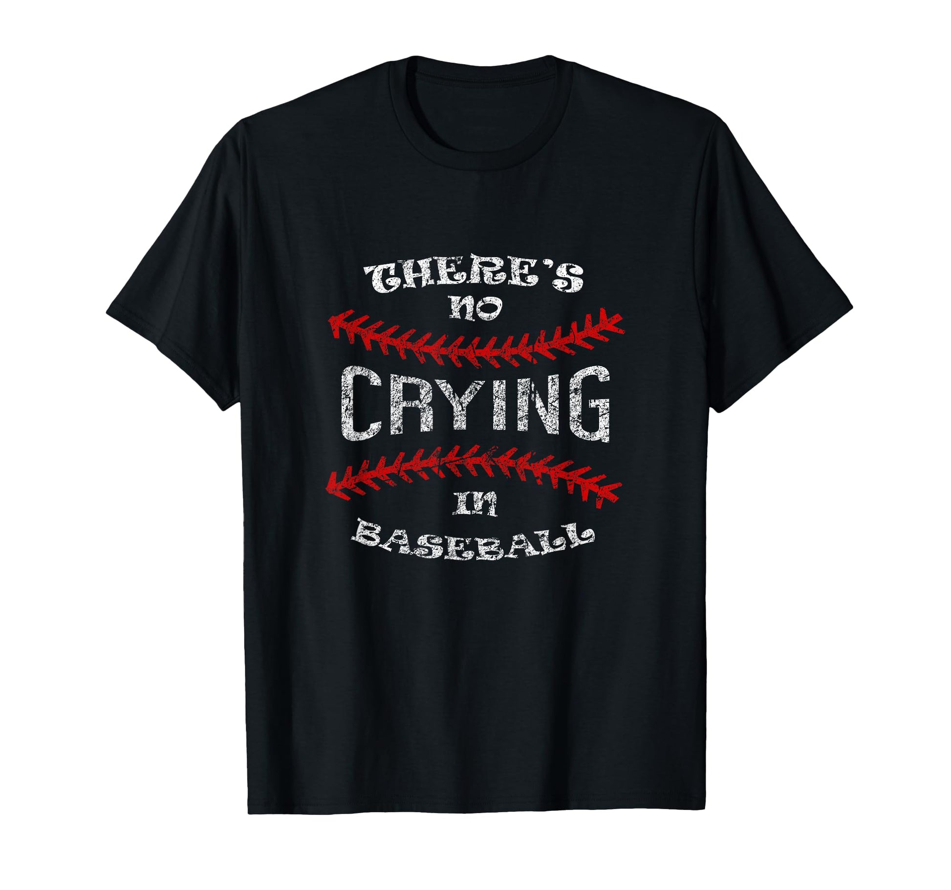 There Is No Crying Baseball Sports T-Shirt - Graphic Print for Adults - T-Shirt, Sweatshirt, Hoodie