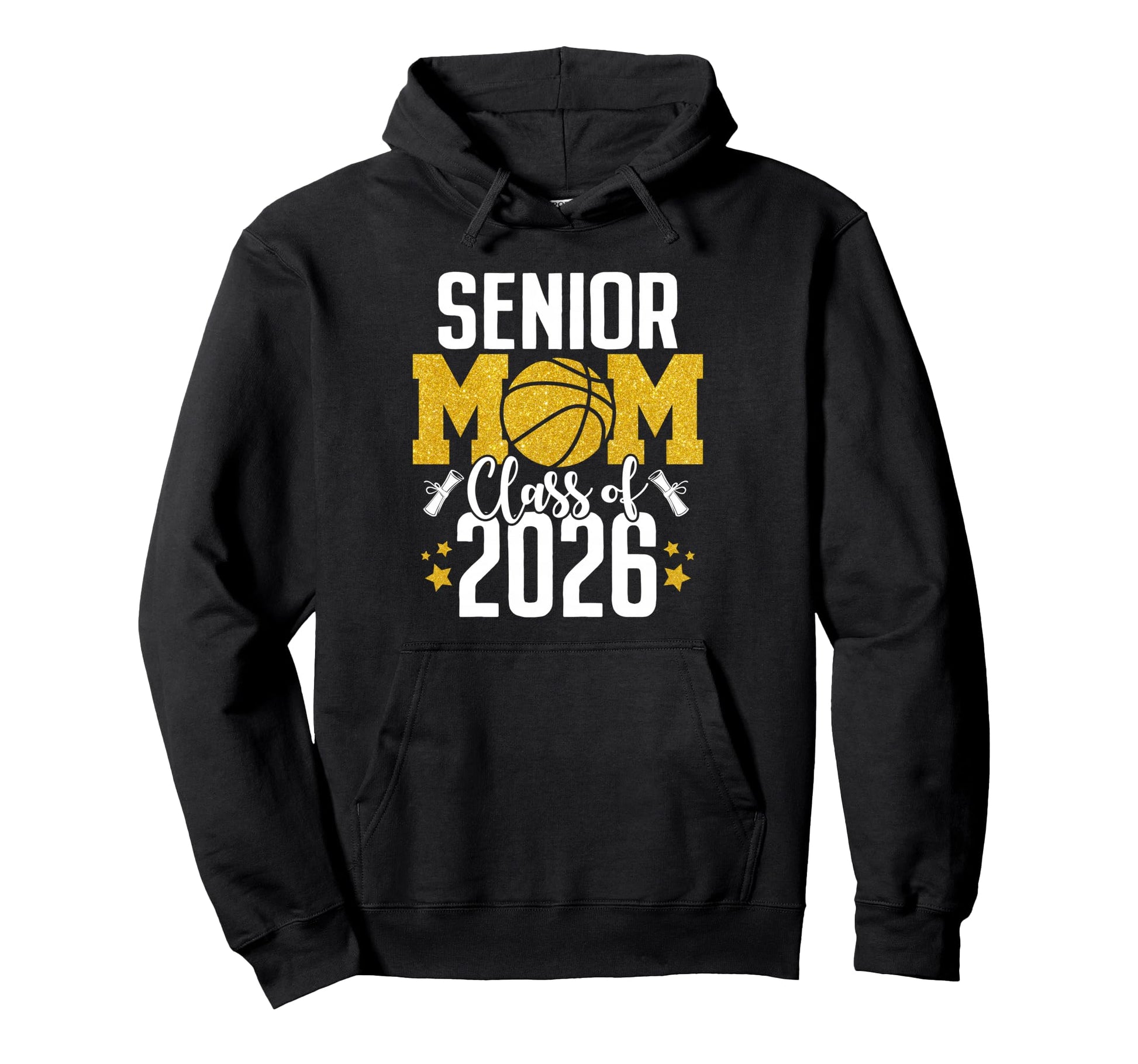 Senior Mom Class 2026 Basketball Game Hoodie - Casual Everyday Wear Unisex - T-Shirt, Sweatshirt, Hoodie