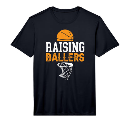 Mens Raising Ballers Basketball Dad T-Shirt - Aesthetic Graphic Men Women - T-Shirt, Sweatshirt, Hoodie