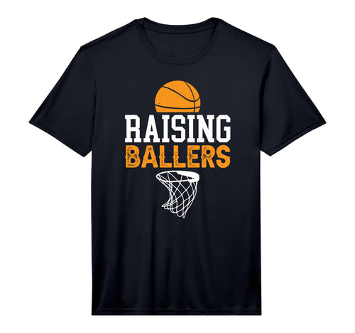 Mens Raising Ballers Basketball Dad T-Shirt - Aesthetic Graphic Men Women - T-Shirt, Sweatshirt, Hoodie