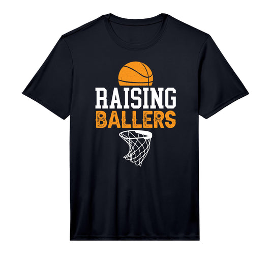 Mens Raising Ballers Basketball Dad T-Shirt - Aesthetic Graphic Men Women - T-Shirt, Sweatshirt, Hoodie