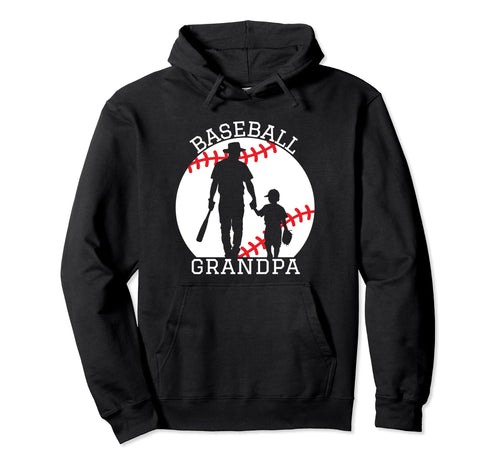 Baseball Grandpa Silhouette Hoodie - Casual Everyday Wear Unisex - T-Shirt, Sweatshirt, Hoodie