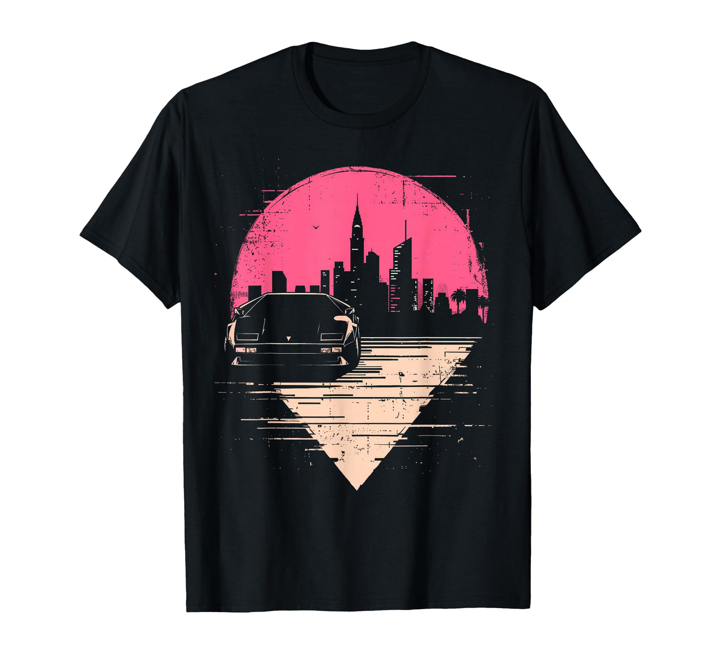 Vaporwave 80S Car Aesthetic Night T-Shirt - Trendy Graphic for Adults - T-Shirt, Sweatshirt, Hoodie
