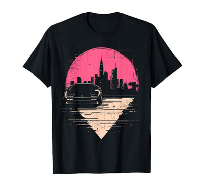 Vaporwave 80S Car Aesthetic Night T-Shirt - Trendy Graphic for Adults - T-Shirt, Sweatshirt, Hoodie