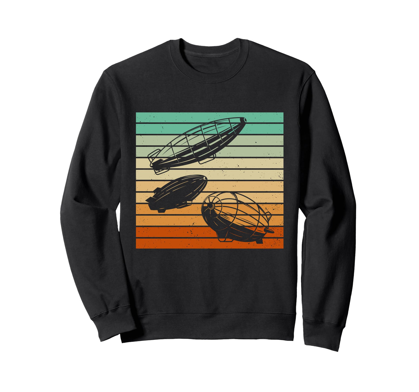 Zeppelin 70S Rock Vibe Airship Sweatshirt - Trendy Graphic for Adults - T-Shirt, Sweatshirt, Hoodie