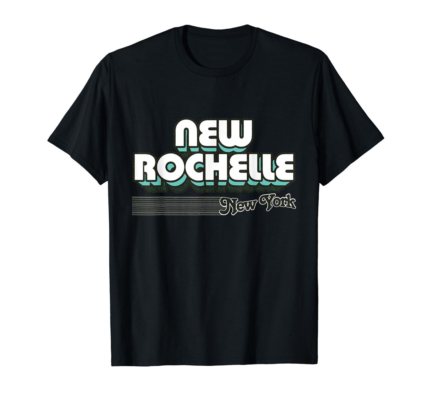 New Rochelle New York Stripes T-Shirt - Minimalist Print Unisex - T-Shirt, Sweatshirt, Hoodie