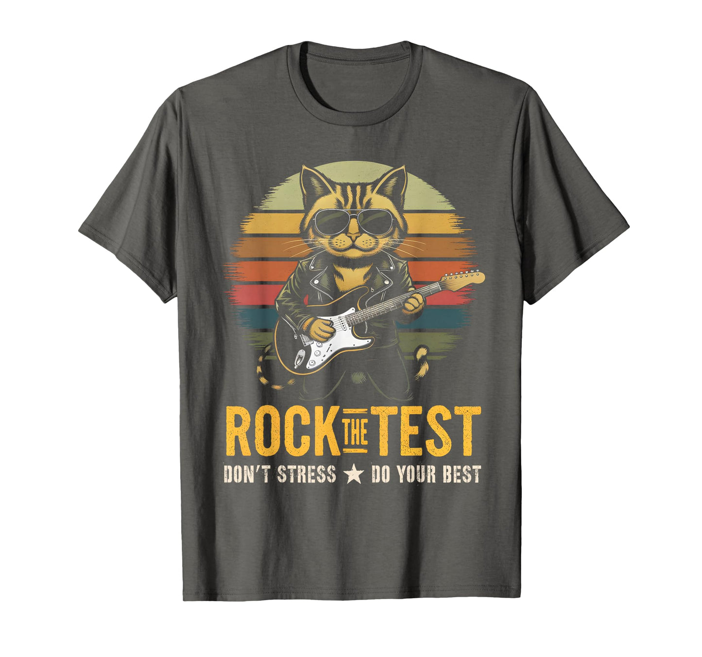 Rockin Rock Test Bruh Testing Day T-Shirt - Minimalist Print for Adults - T-Shirt, Sweatshirt, Hoodie