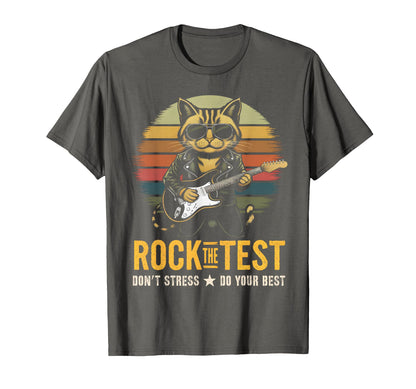 Rockin Rock Test Bruh Testing Day T-Shirt - Minimalist Print for Adults - T-Shirt, Sweatshirt, Hoodie