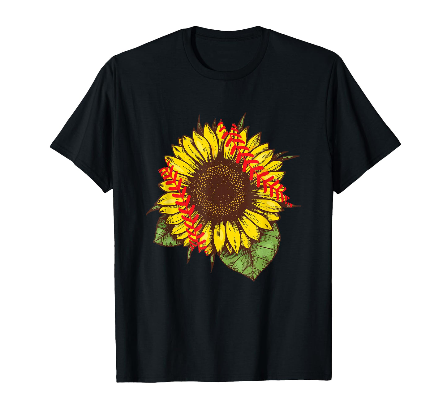 Softball Sunflower Mom Mother T-Shirt - Aesthetic Graphic Men Women - T-Shirt, Sweatshirt, Hoodie