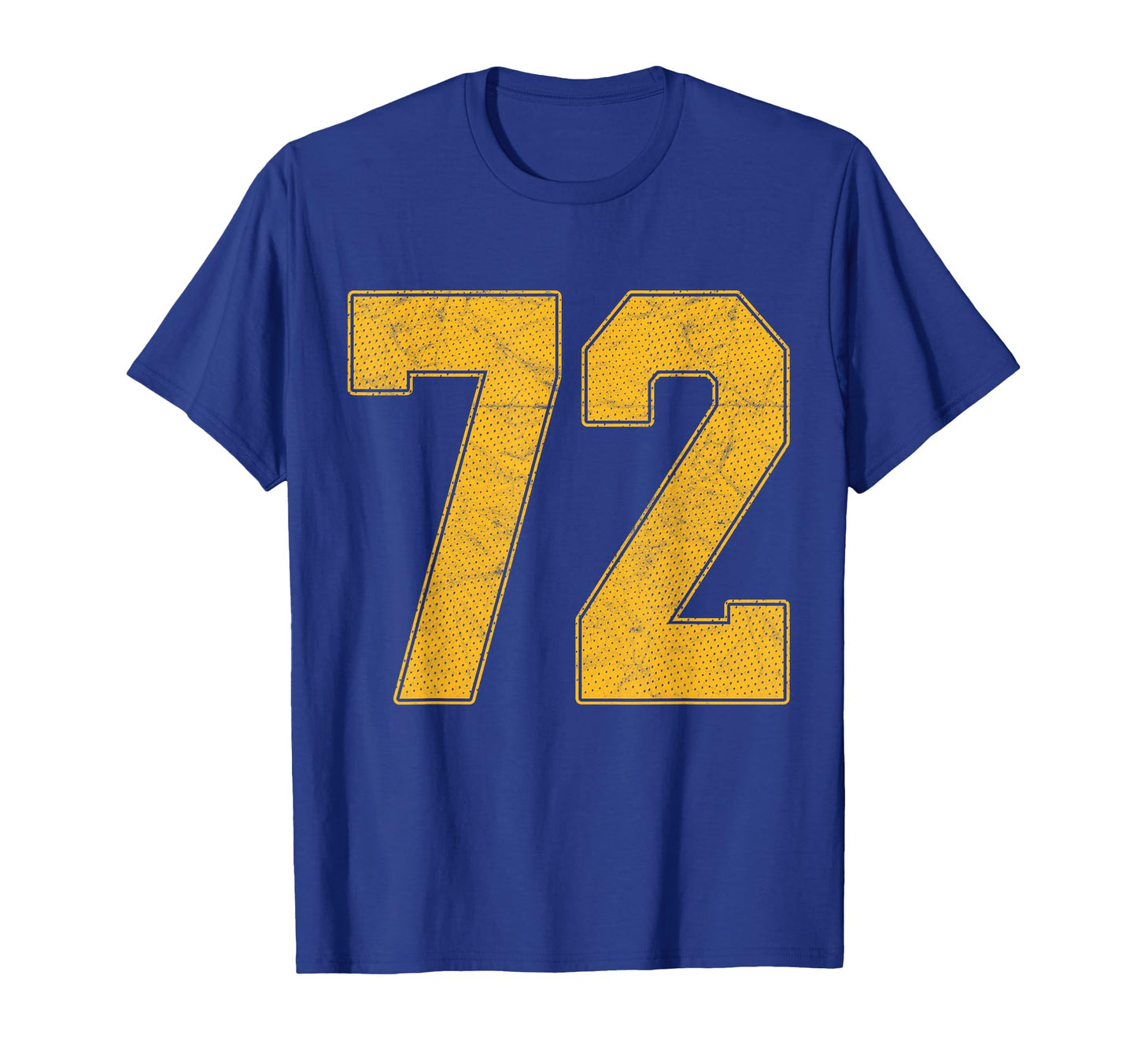 Number 72 Numbered Uniform Sports T-Shirt - Fun Novelty Design for Adults - T-Shirt, Sweatshirt, Hoodie