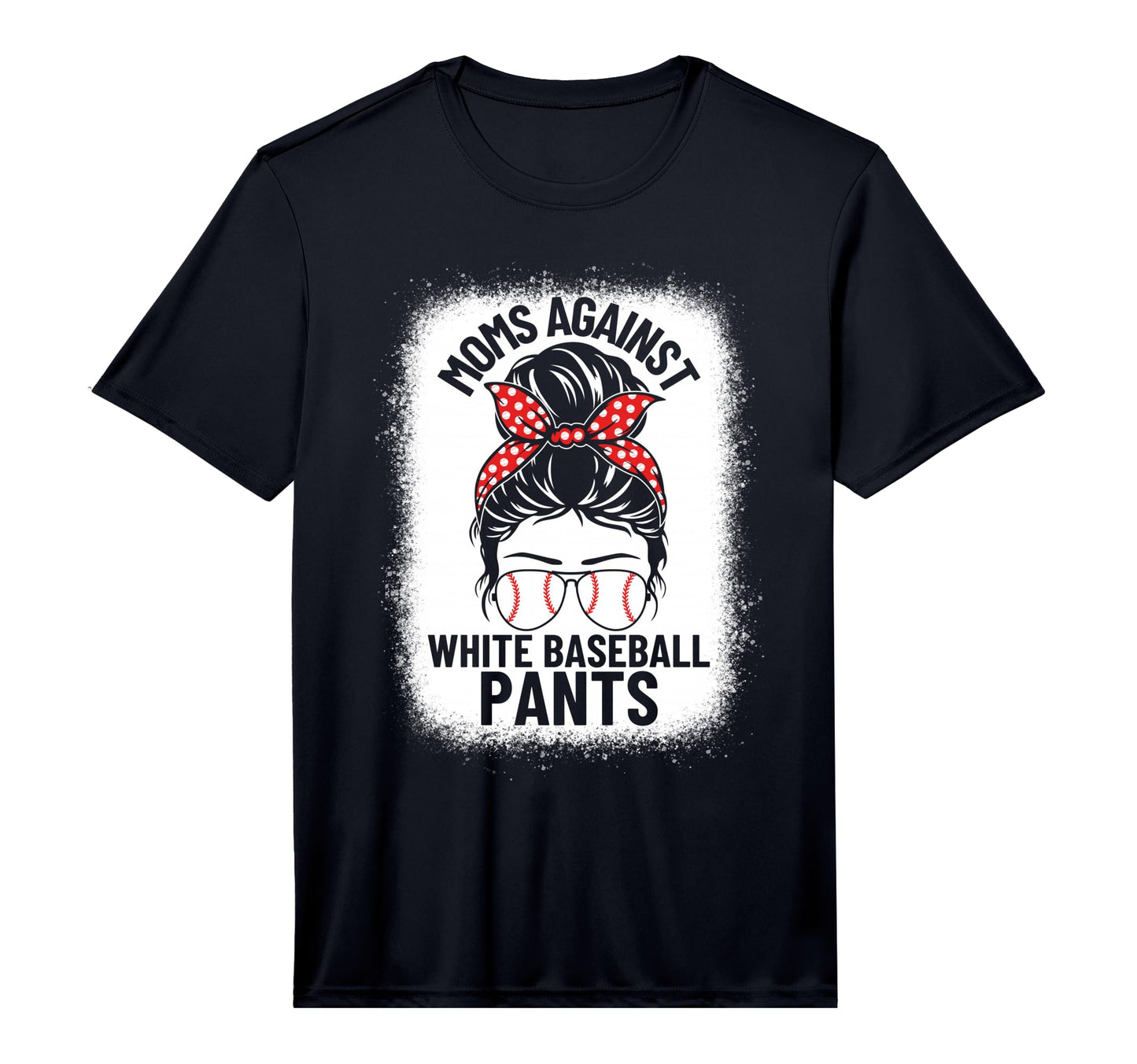 Moms Against White Baseball Pants T-Shirt - Minimalist Print Unisex - T-Shirt, Sweatshirt, Hoodie