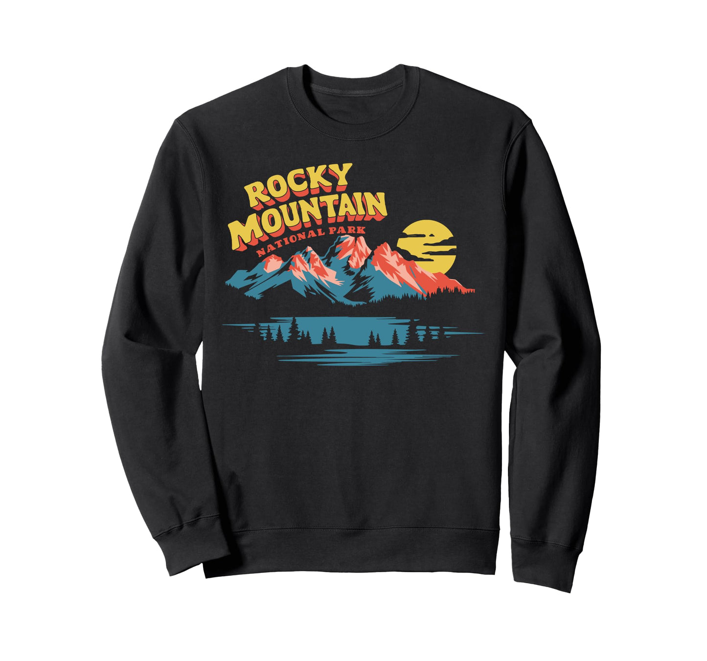 Rocky Mountain National Park 90S Sweatshirt - Unique Graphic Men Women - T-Shirt, Sweatshirt, Hoodie