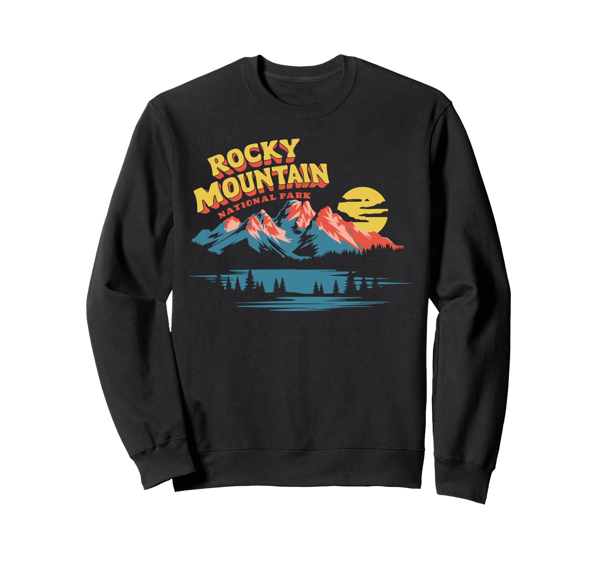 Rocky Mountain National Park 90S Sweatshirt - Unique Graphic Men Women - T-Shirt, Sweatshirt, Hoodie