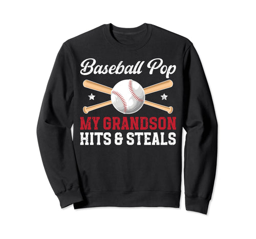 Baseball Pop Funny Grandpa Pop Sweatshirt - Streetwear Style Men Women - T-Shirt, Sweatshirt, Hoodie