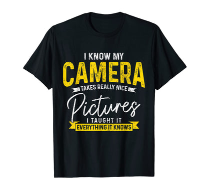 Funny Photographer Camera Funny Photography T-Shirt - Graphic Print Unisex - T-Shirt, Sweatshirt, Hoodie