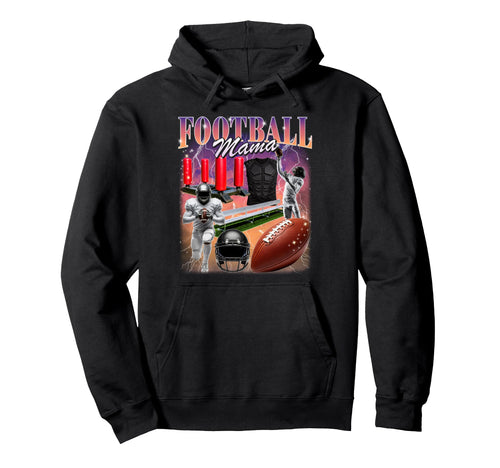 Football Mama Bootleg 90S Mom Ballers Hoodie - Graphic Print Unisex - T-Shirt, Sweatshirt, Hoodie