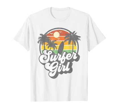 Surfer Beach 70S Surfing Vacation Gift T-Shirt - Aesthetic Graphic Unisex - T-Shirt, Sweatshirt, Hoodie