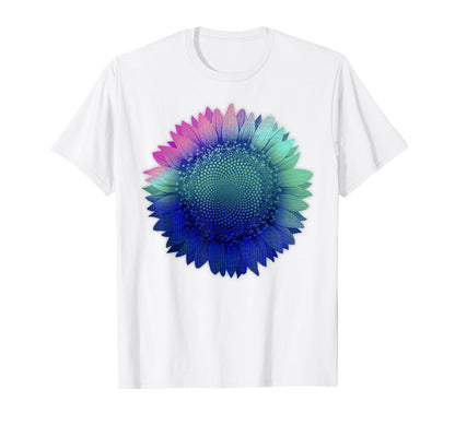 Cyber Aesthetic Sunflower Futurism T-Shirt - Unique Graphic for Adults - T-Shirt, Sweatshirt, Hoodie