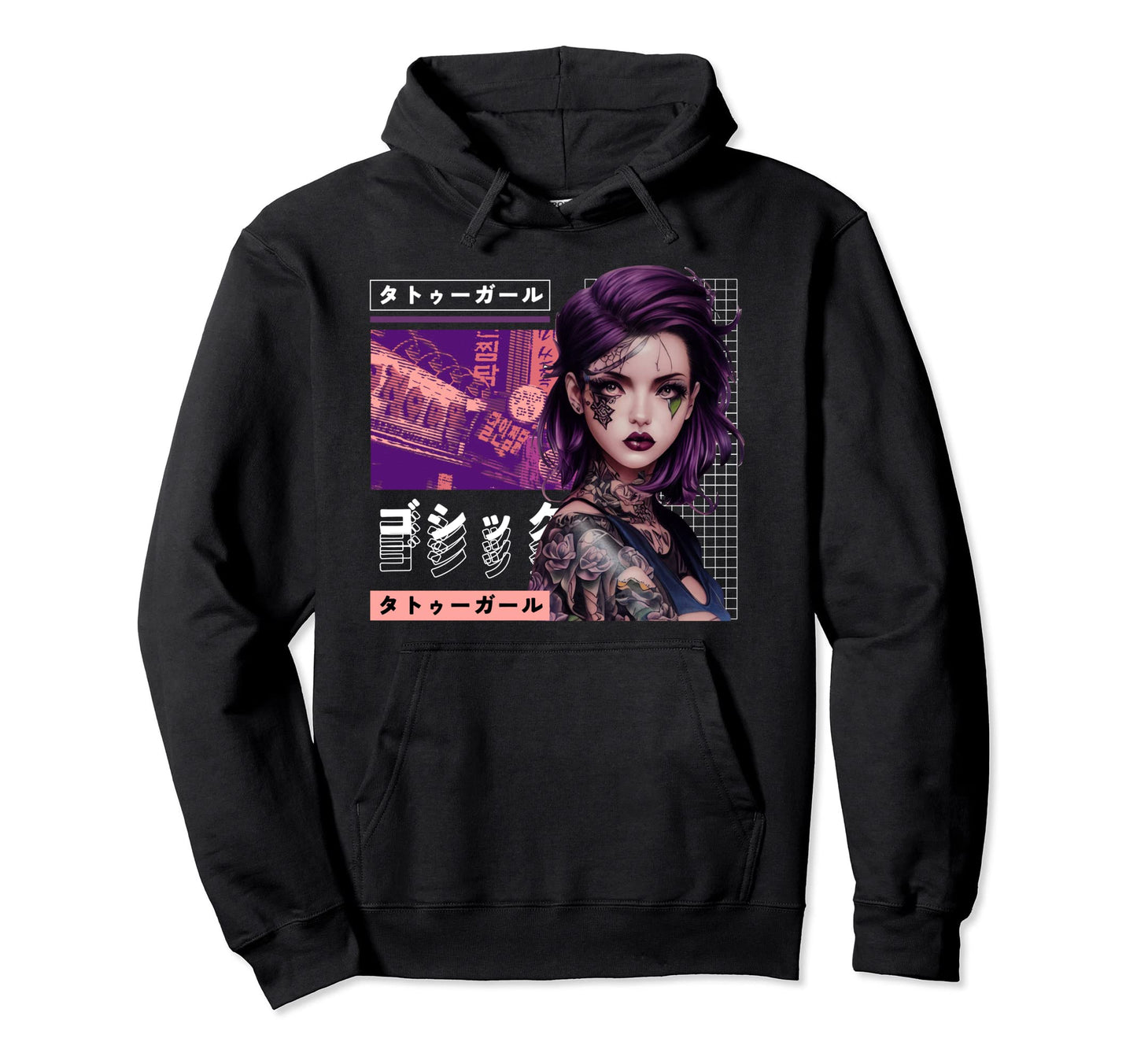 Japanese Tokyo City Vaporwave Citypop Hoodie - Fun Novelty Design Unisex - T-Shirt, Sweatshirt, Hoodie