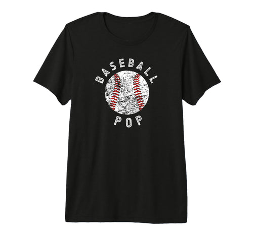 Mens Proud Baseball Pop Grandpa Pop T-Shirt - Minimalist Print Unisex - T-Shirt, Sweatshirt, Hoodie