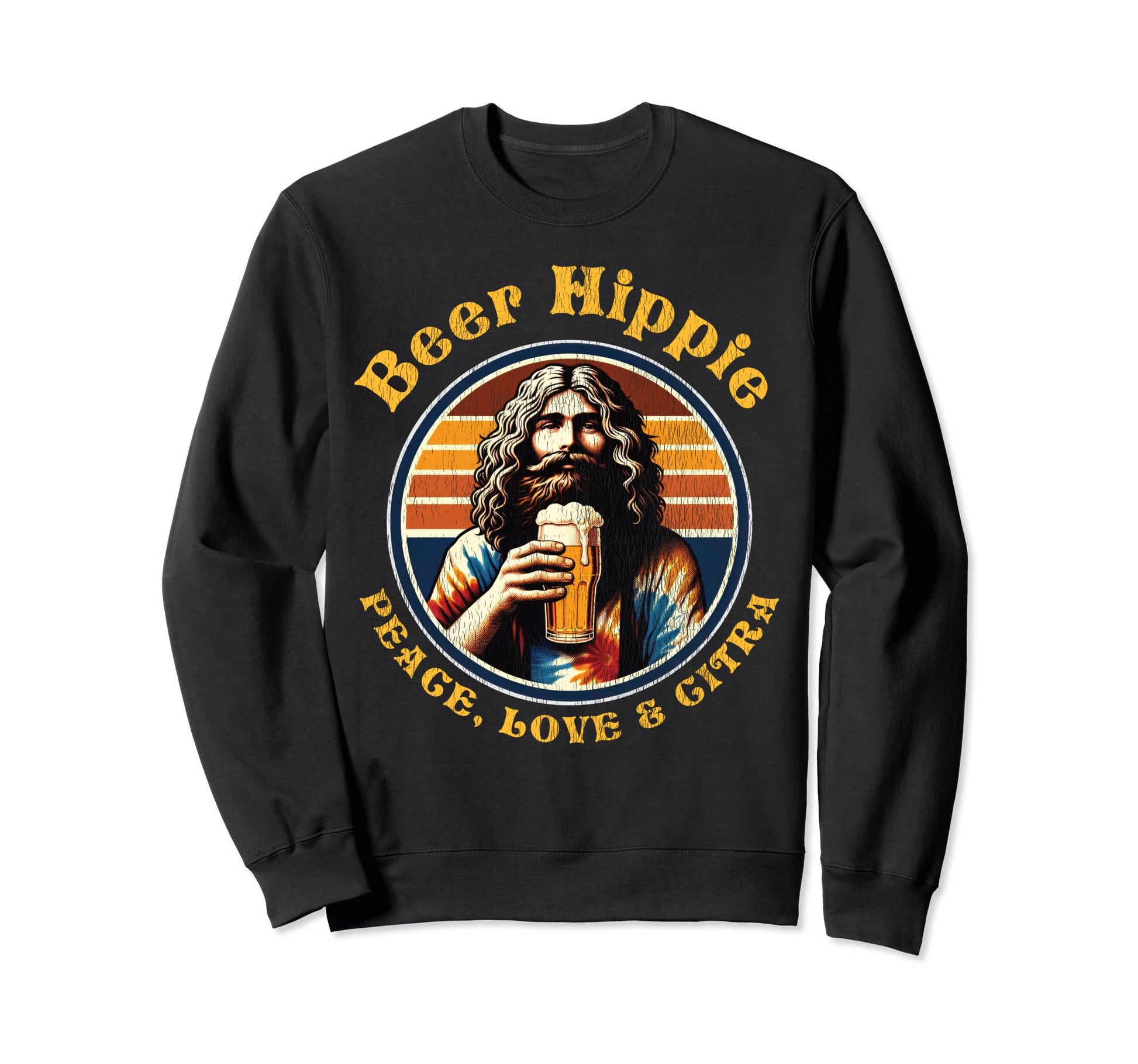 Beer Hippie Peace Love And Citra Hops Sweatshirt - Graphic Print for Adults - T-Shirt, Sweatshirt, Hoodie