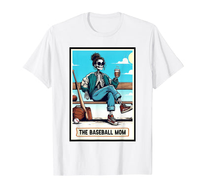 Baseball Mom Game Day Vibes Skeleton T-Shirt - Graphic Print for Adults - T-Shirt, Sweatshirt, Hoodie