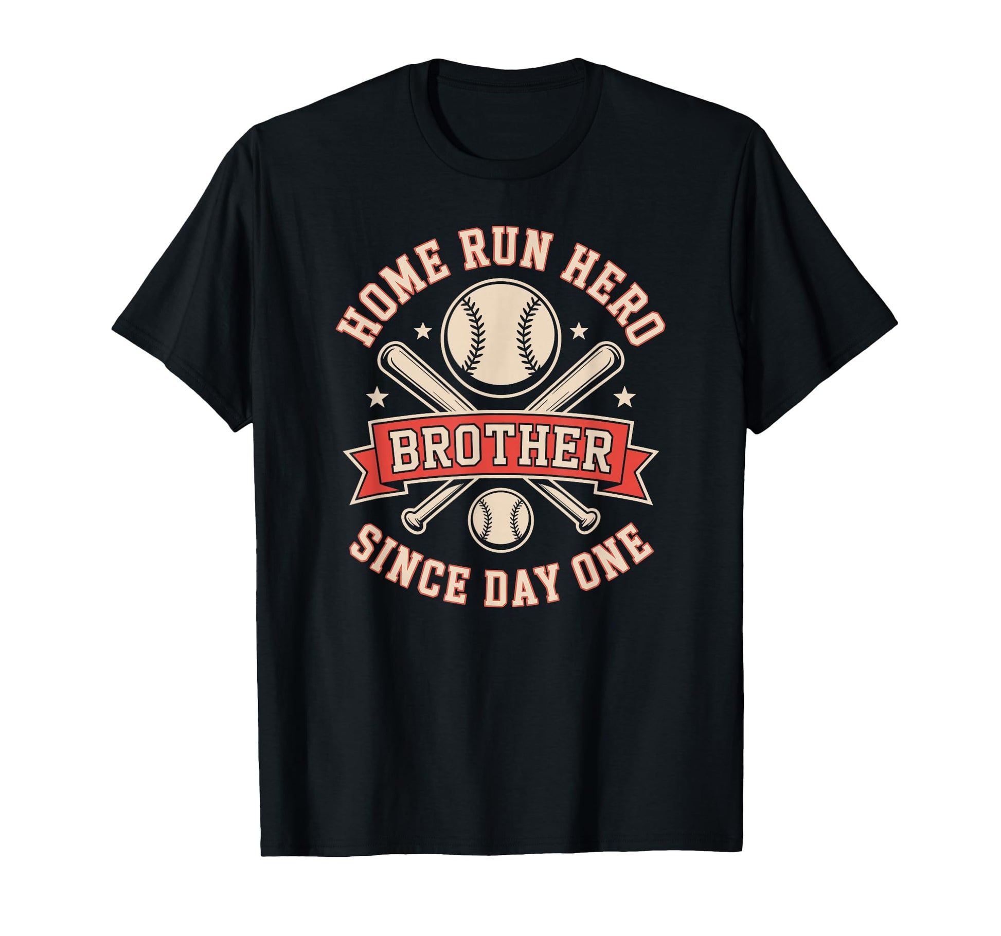 Home Run Hero Baseball Brother Since T-Shirt - Novelty Apparel for Adults - T-Shirt, Sweatshirt, Hoodie