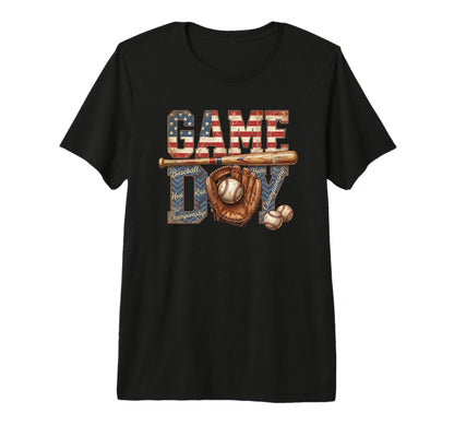 Womens Baseball Game Day American Flag T-Shirt - Streetwear Style Unisex - T-Shirt, Sweatshirt, Hoodie