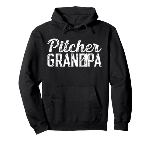 Baseball Pitcher Grandpa Baseball Hoodie - Custom Art Print for Adults - T-Shirt, Sweatshirt, Hoodie