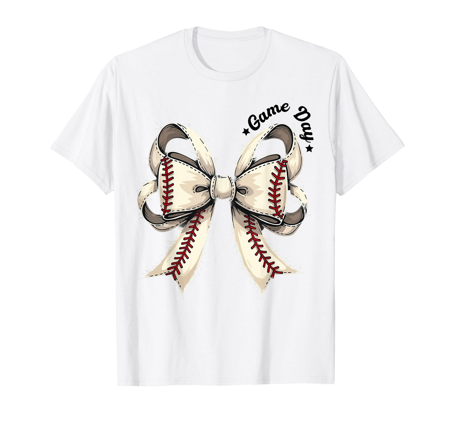 Game Day Baseball Coquette Bow T-Shirt - Streetwear Style Men Women - T-Shirt, Sweatshirt, Hoodie