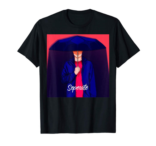 Japanese Vaporwave Sad Anime Separate T-Shirt - Novelty Apparel for Adults - T-Shirt, Sweatshirt, Hoodie