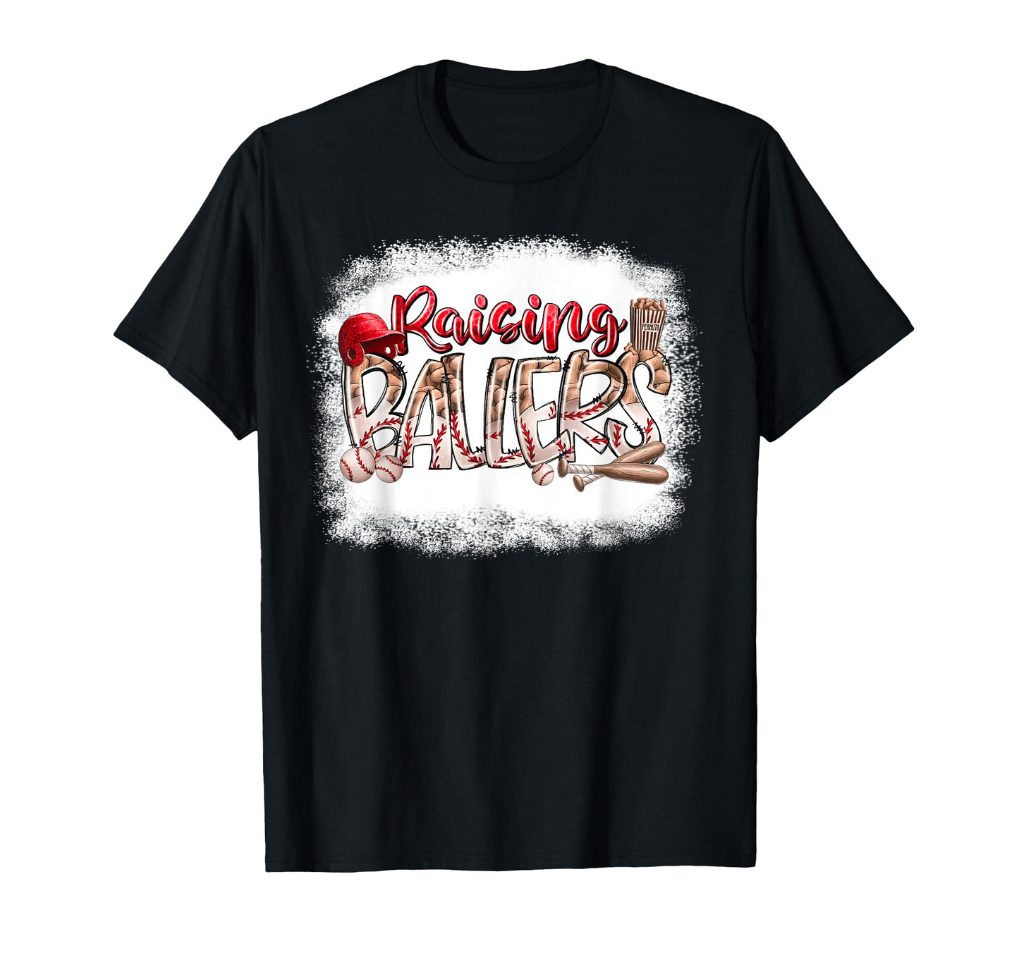 Raising Ballers Funny Baseball Lover T-Shirt - Minimalist Print Men Women - T-Shirt, Sweatshirt, Hoodie