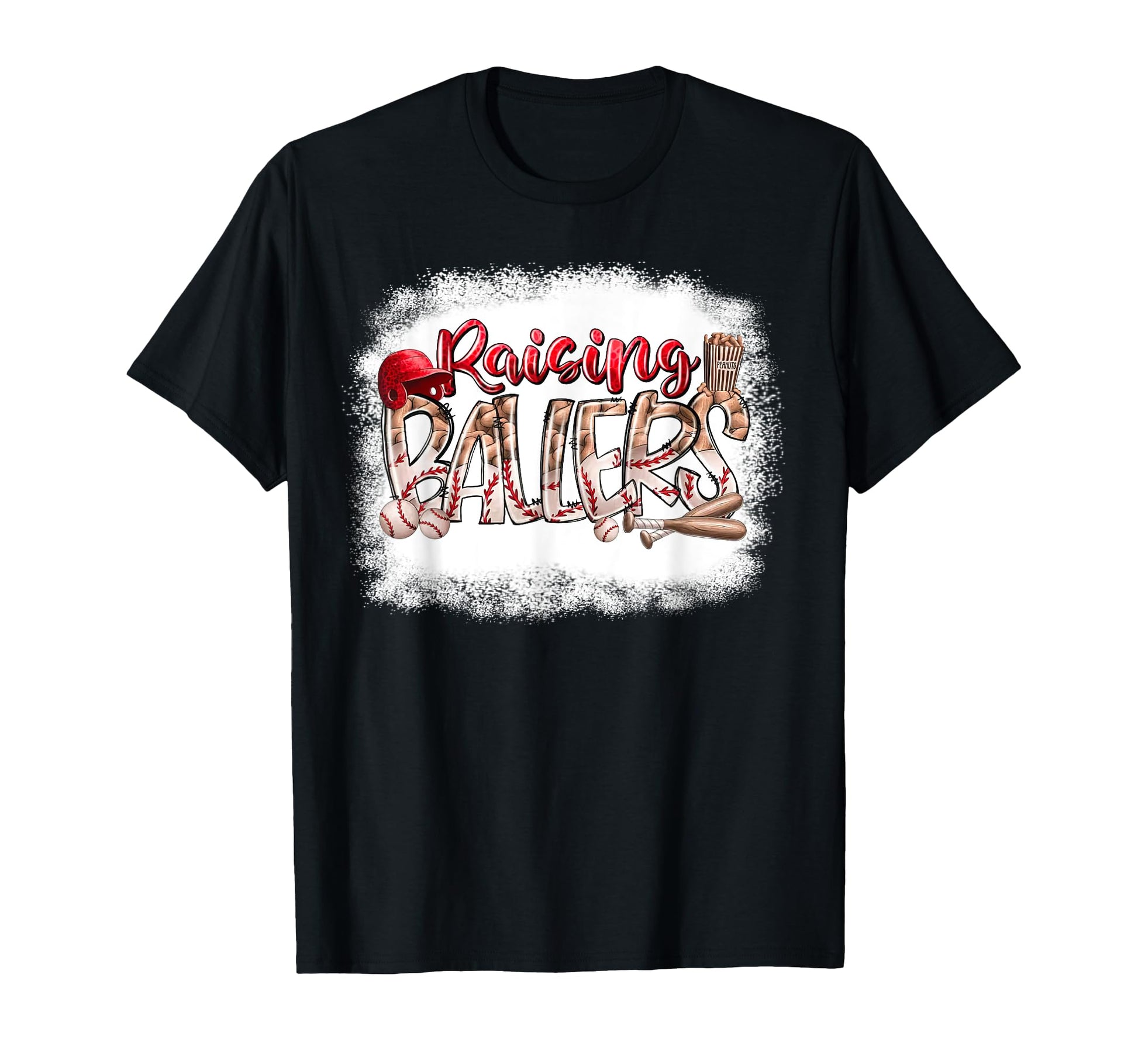 Raising Ballers Funny Baseball Lover T-Shirt - Minimalist Print Men Women - T-Shirt, Sweatshirt, Hoodie